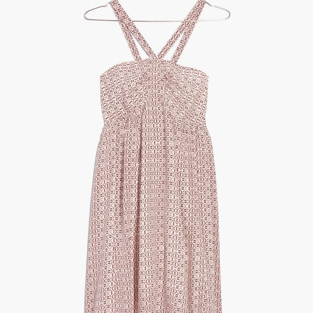 NWT Madewell Silk Convertible Halter Dress